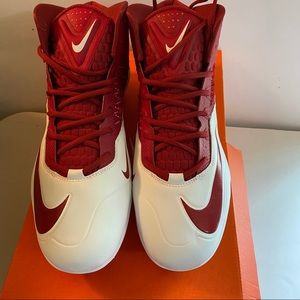 Nike Cleats Sz 13.5 Crimson/White NEW in BOX